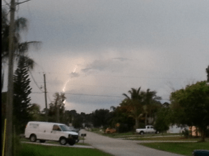 Lightning strike